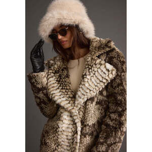 12th Tribe Bucket Down Cream Faux Fur Hat Size O/SO/S